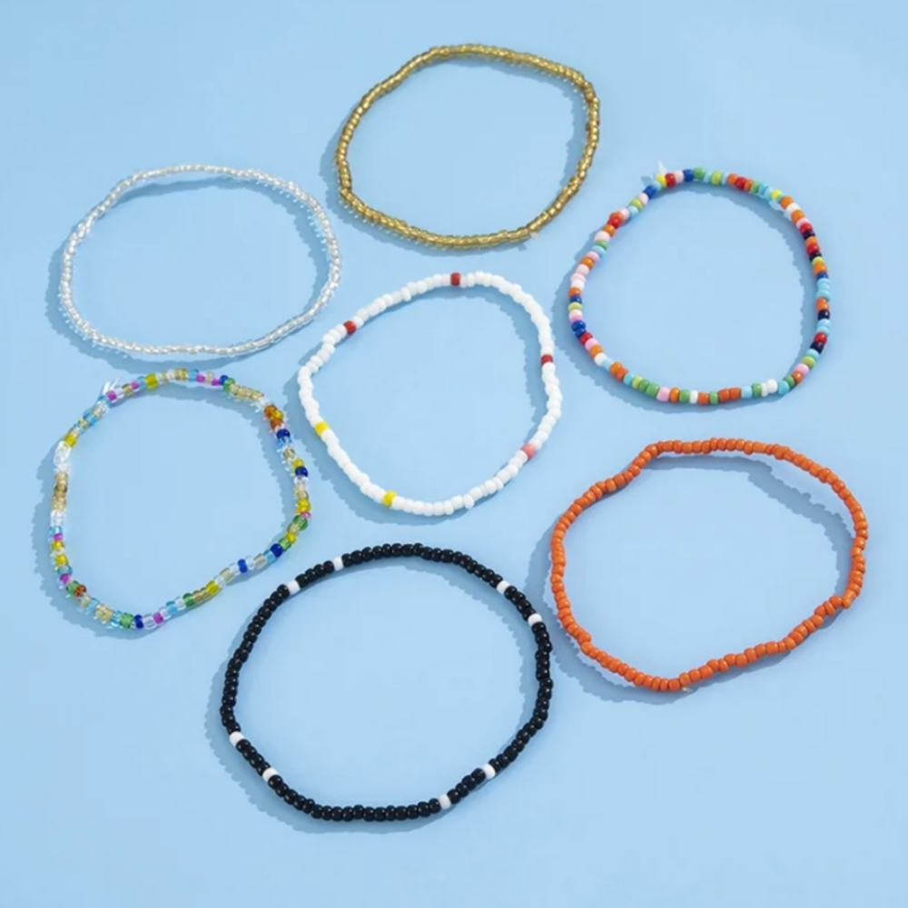 7 anklets ♥️🩵💛🤍 - Picture 6 of 7